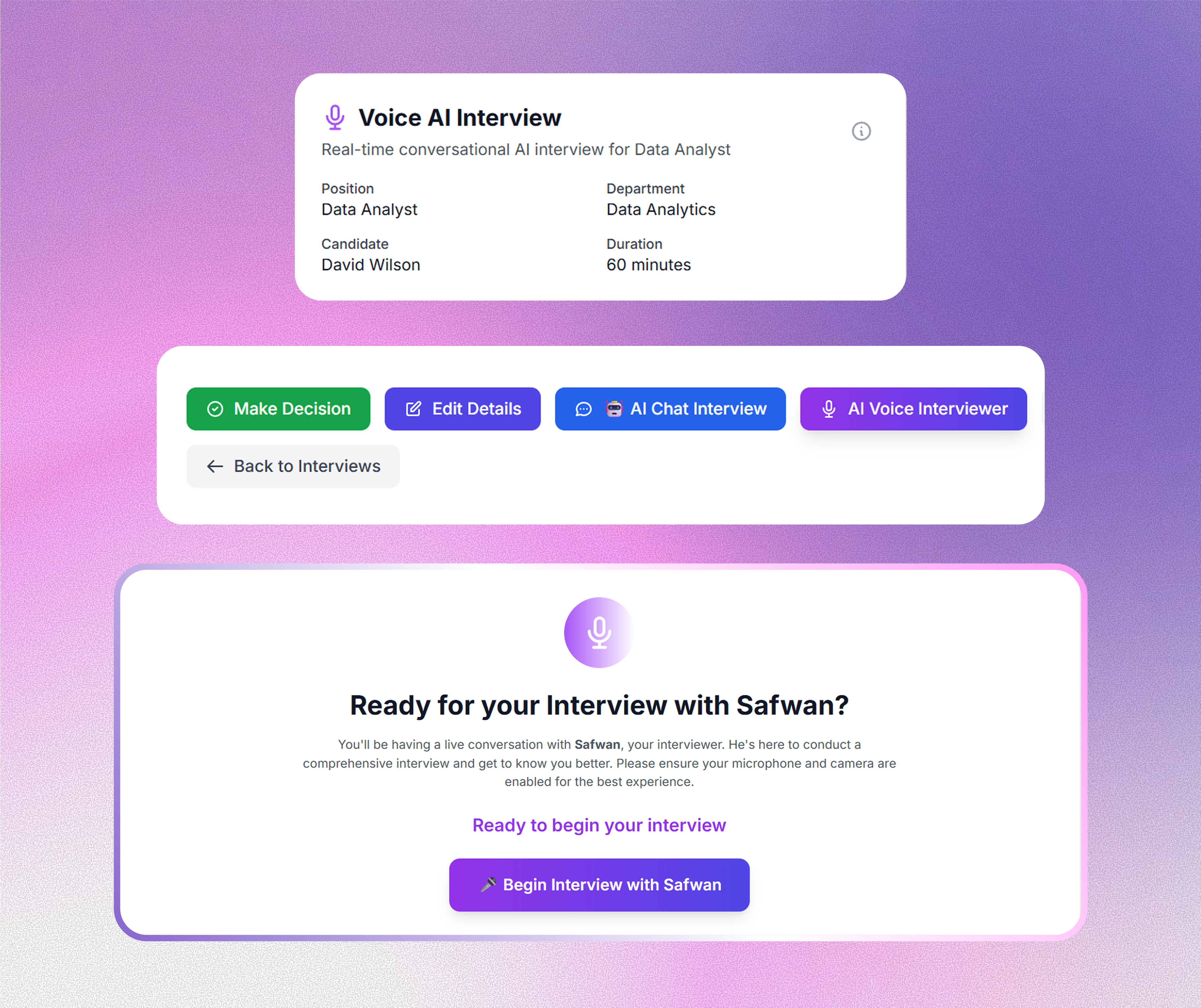 Advanced Interview Management System